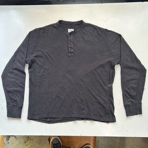 Rag & Bone long sleeve waffle knit Henley Shirt, used good condition